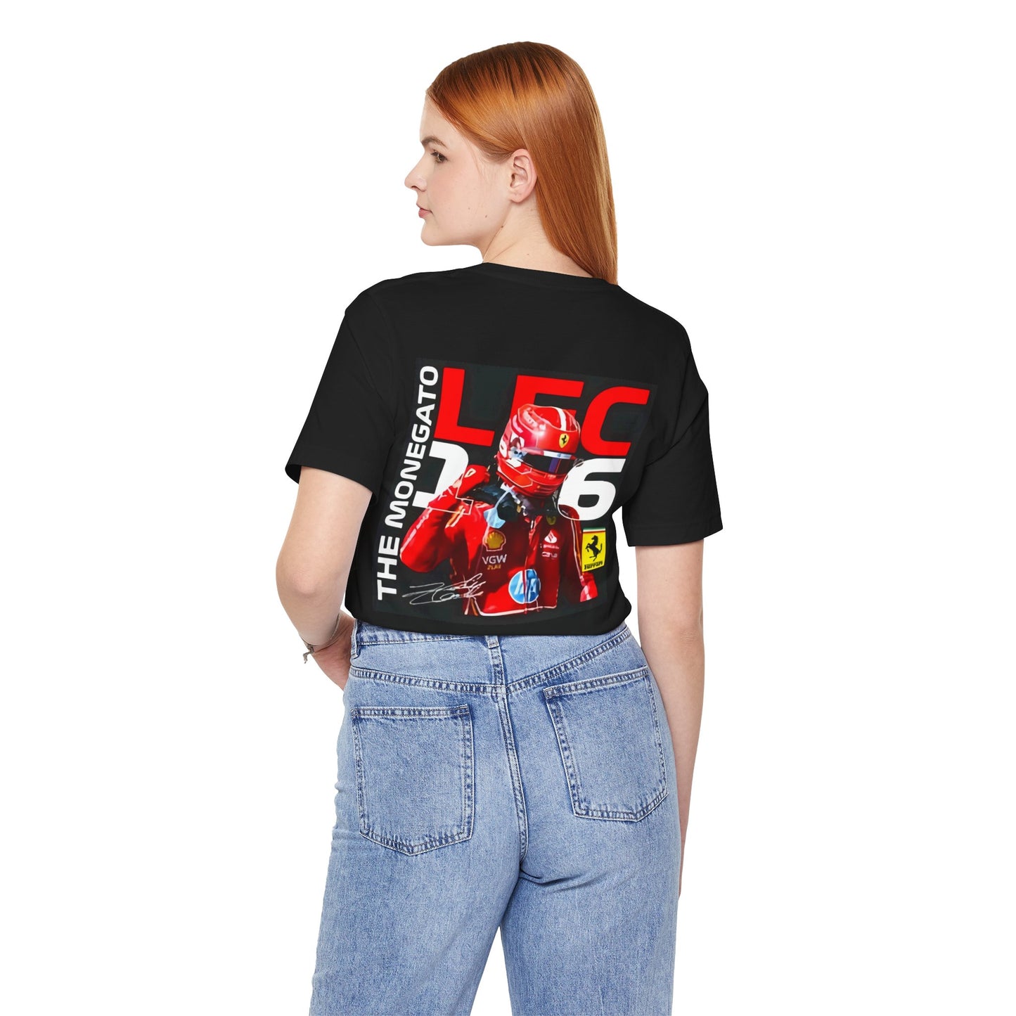 Formula 1 Charles Leclerc Unisex Tee with Driver Graphic, F1 Fan Shirt, Racing Gift for Him, Motorsport Apparel, Sports Event Tee, Race Day Outfit