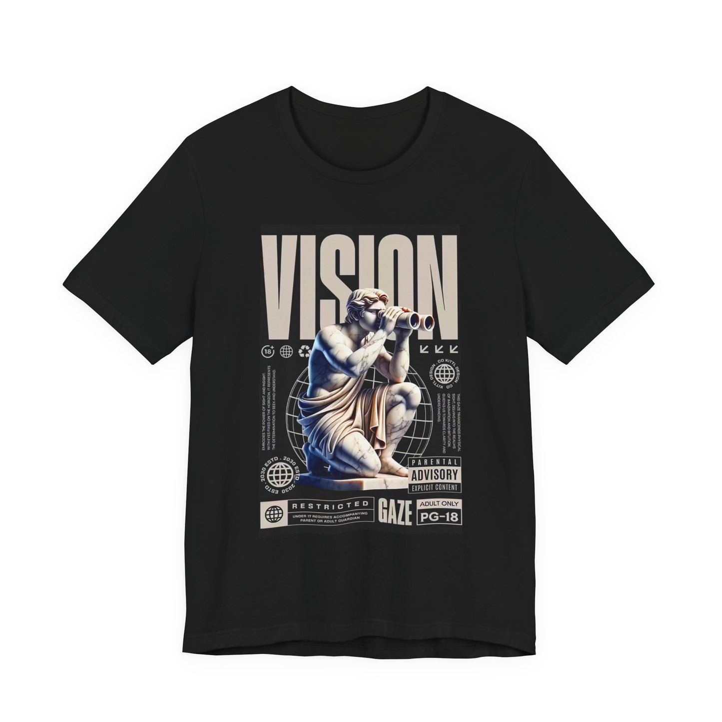 Vision Break the Rules Unisex Tee | Artistic Graphic Shirt for Creative Minds, Casual Wear, Unique Gift, Birthday, Art Lovers