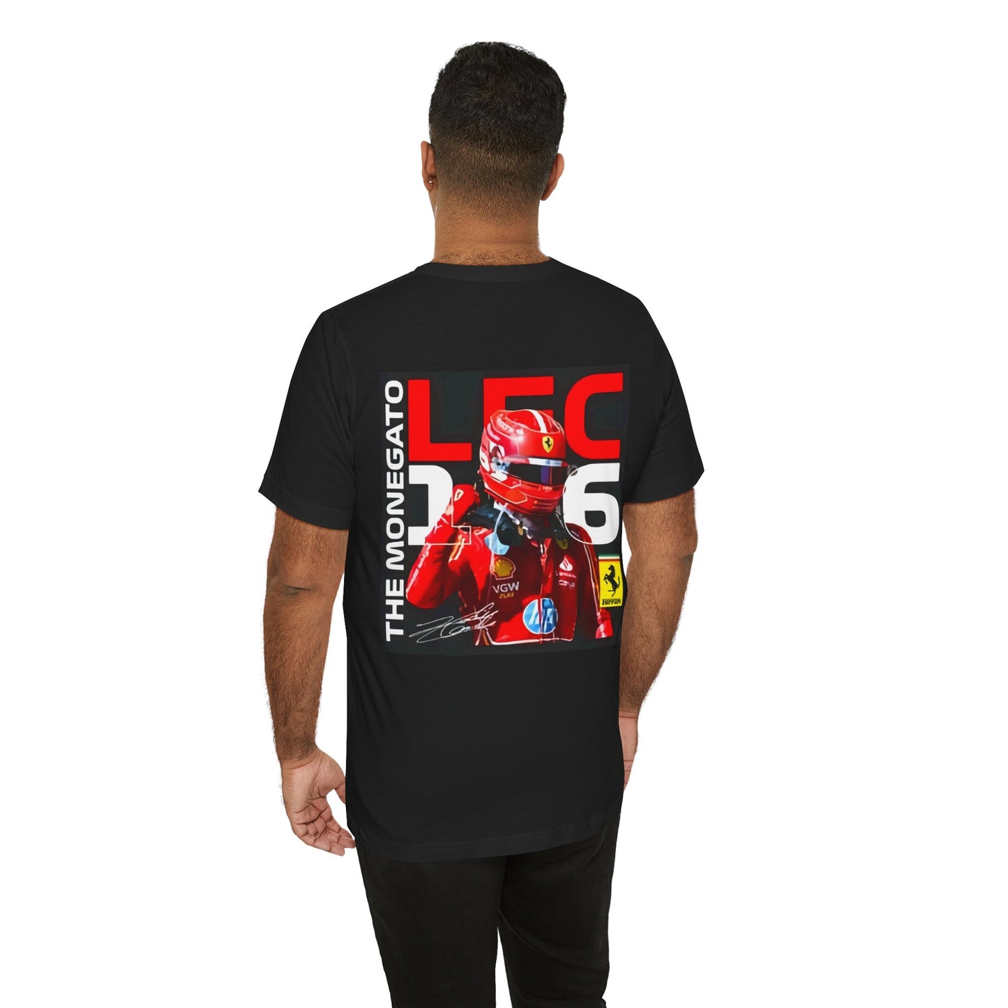 Formula 1 Charles Leclerc Unisex Tee with Driver Graphic, F1 Fan Shirt, Racing Gift for Him, Motorsport Apparel, Sports Event Tee, Race Day Outfit