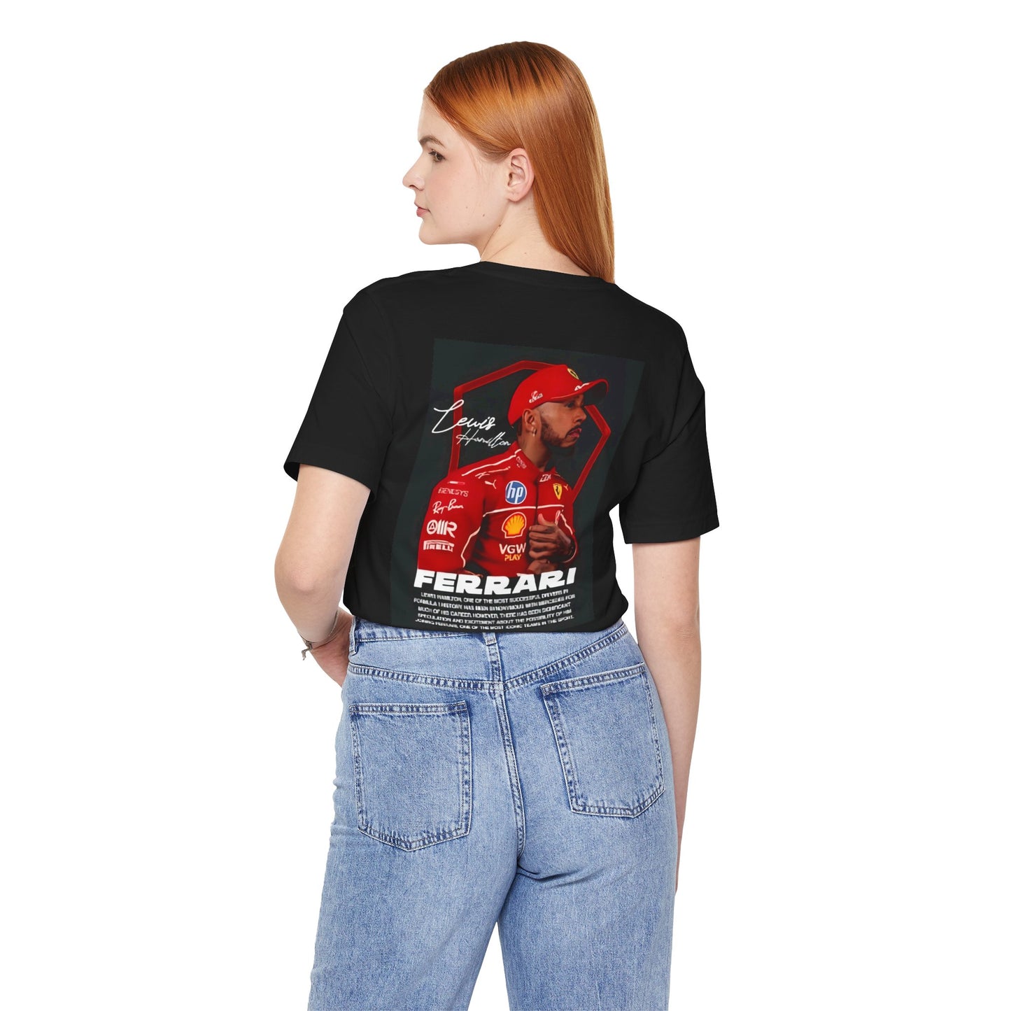 Formula 1 Lewis Hamilton Fans Unisex Tee, Motorsports Shirt, Racing Fan Gift, Ferrari Apparel, Car Enthusiast Wear, Race Day Outfit