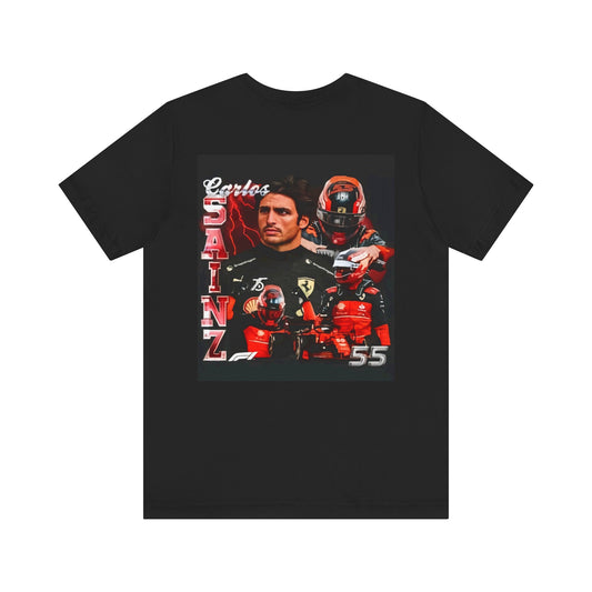 Formula 1 Unisex Short Sleeve Tee - Carlos Sainz Fan Apparel, Racing T-Shirt, Motorsport Gift, Auto Racing Merchandise, F1 Enthusiast Shirt