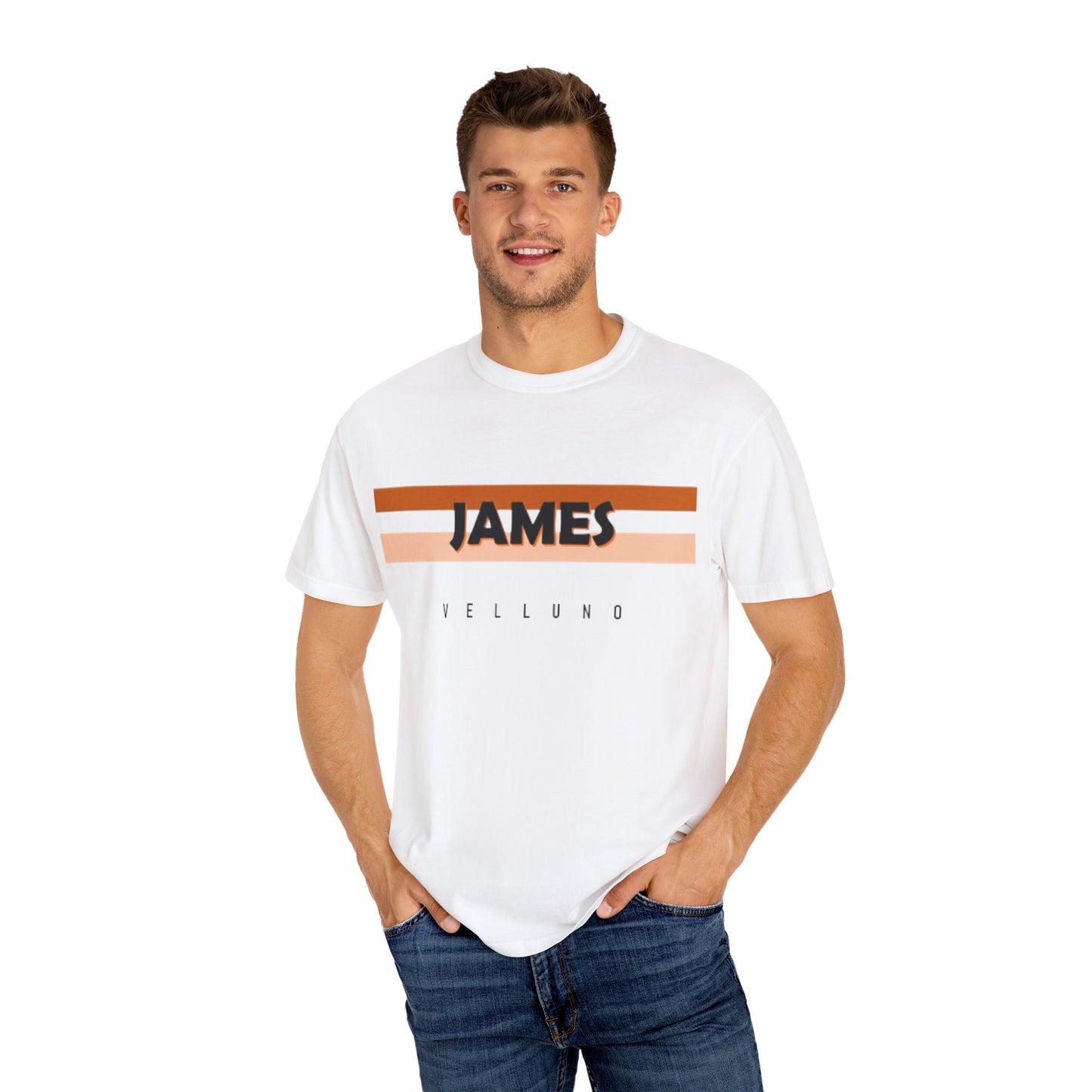 Unisex Garment-Dyed T-Shirt with Customizable Name Design, Casual Tee for Everyday Wear, Personalized Gift, Birthday, Summer Wardrobe