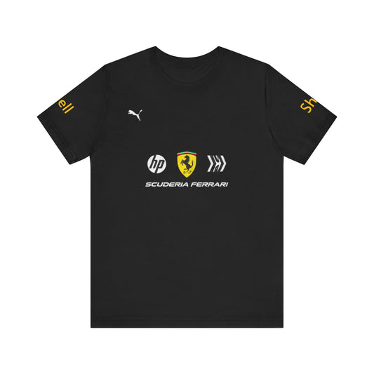 Ferrari Racing Tee | Unisex Jersey Short Sleeve T-Shirt, Car Enthusiast Gift, Motorsport Apparel, Race Day Outfit, Gift for Him/Her