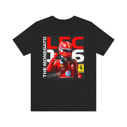 Formula 1 Charles Leclerc Unisex Tee with Driver Graphic, F1 Fan Shirt, Racing Gift for Him, Motorsport Apparel, Sports Event Tee, Race Day Outfit