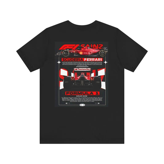 Formula 1 Ferrari Fan Unisex Tee, Racing Shirt, Sporty Gift, Car Enthusiast Apparel, Motorsport Clothing, Ferrari Tees, Race Day Attire