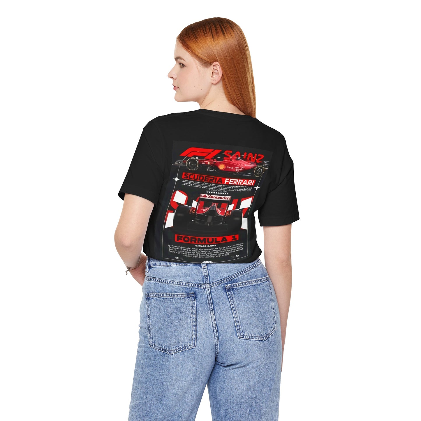 Formula 1 Ferrari Fan Unisex Tee, Racing Shirt, Sporty Gift, Car Enthusiast Apparel, Motorsport Clothing, Ferrari Tees, Race Day Attire