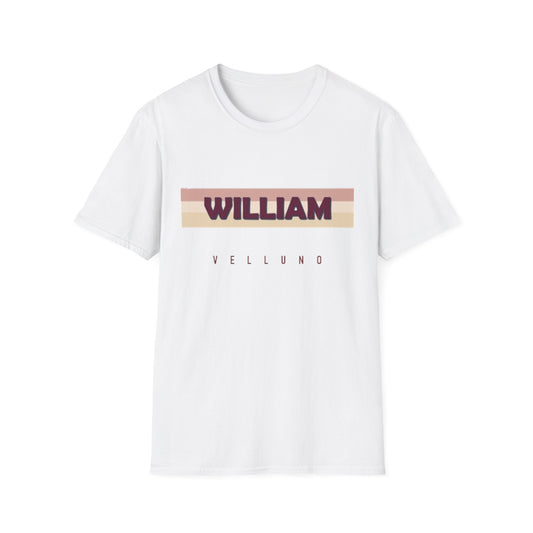 Personalized Unisex T-Shirt with Name "William" and Aurum Design, Custom Gift for Birthdays, Anniversaries, Family, Casual Wear, [...]