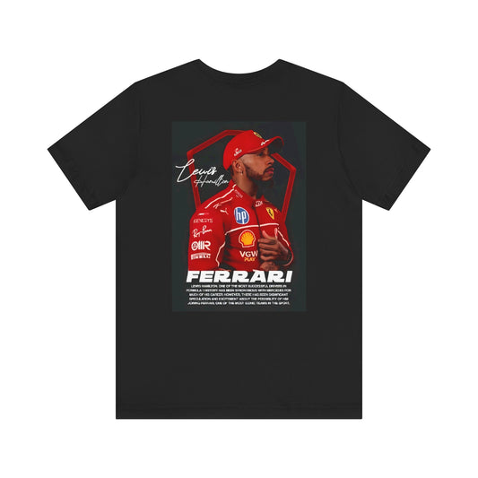Formula 1 Lewis Hamilton Fans Unisex Tee, Motorsports Shirt, Racing Fan Gift, Ferrari Apparel, Car Enthusiast Wear, Race Day Outfit