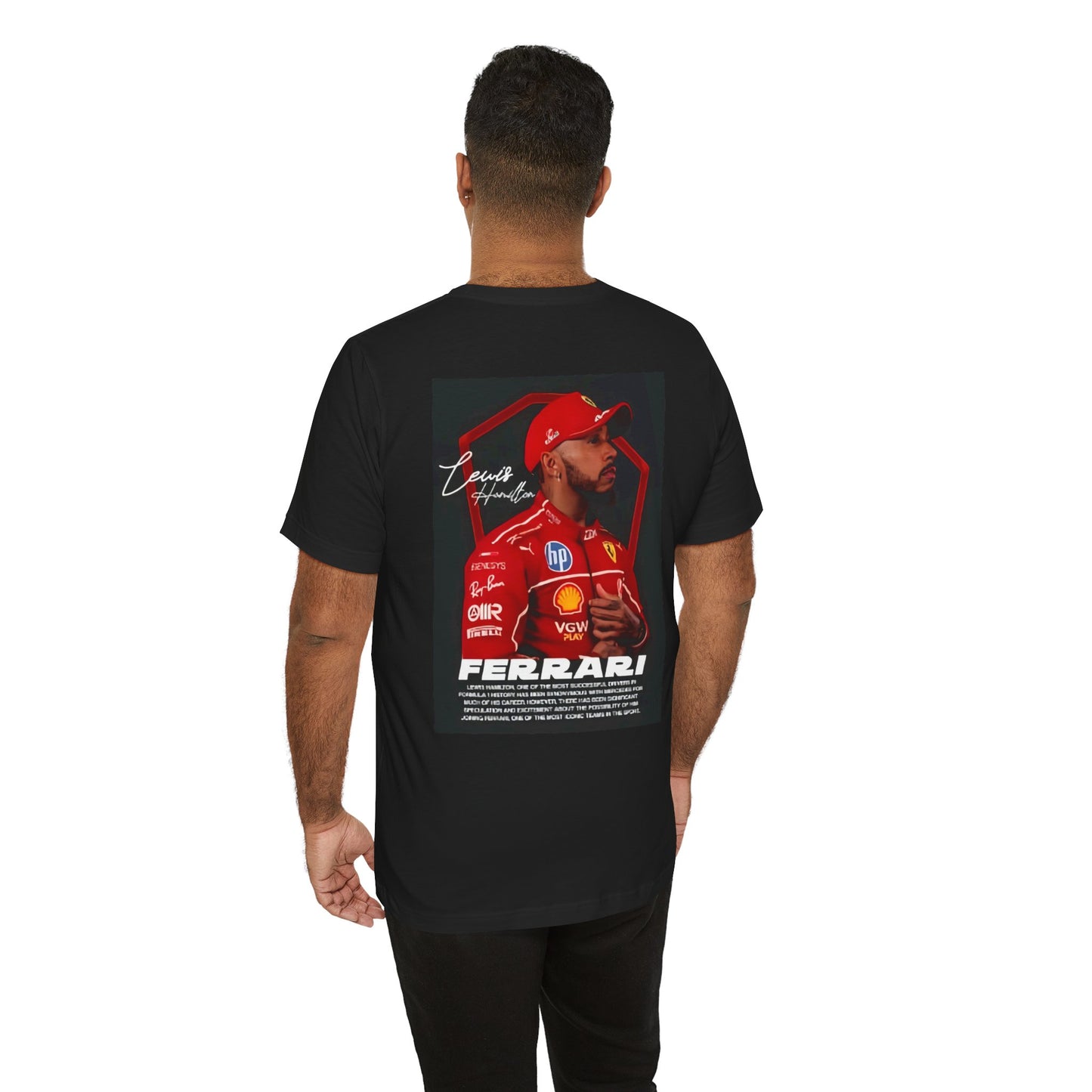 Formula 1 Lewis Hamilton Fans Unisex Tee, Motorsports Shirt, Racing Fan Gift, Ferrari Apparel, Car Enthusiast Wear, Race Day Outfit